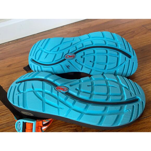 Chaco ZX/2 Women's Size 6 Sandals Orange Blue - Picture 4 of 6